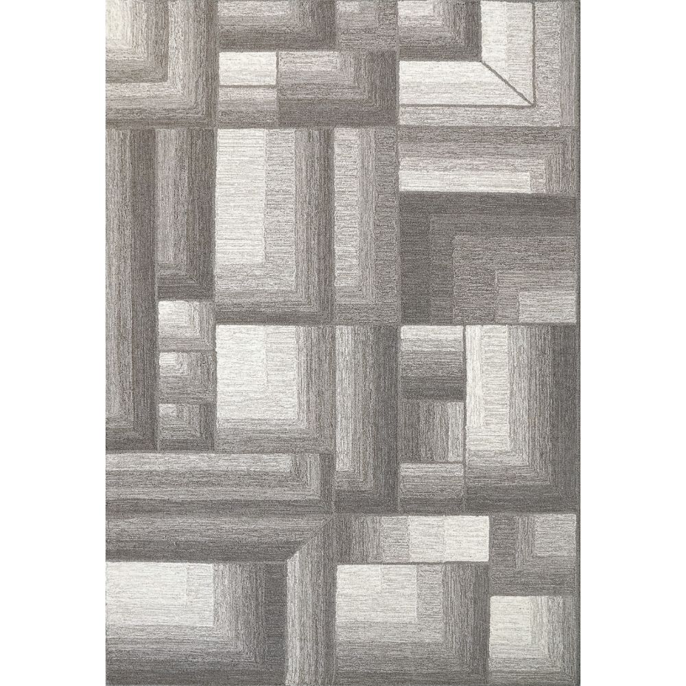 Dynamic Rugs 5443-991 Graphite 9X12 Rectangle Rug in Dark Grey/Ivory